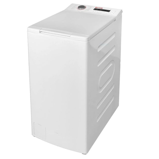 Máquina de Lavar Roupa EVVO Wt8a Carga Superior, 8 Kg, Classe A, 1250 Rpm, 15 Programas, Limpeza De Tambor, Função Ultra-rápida