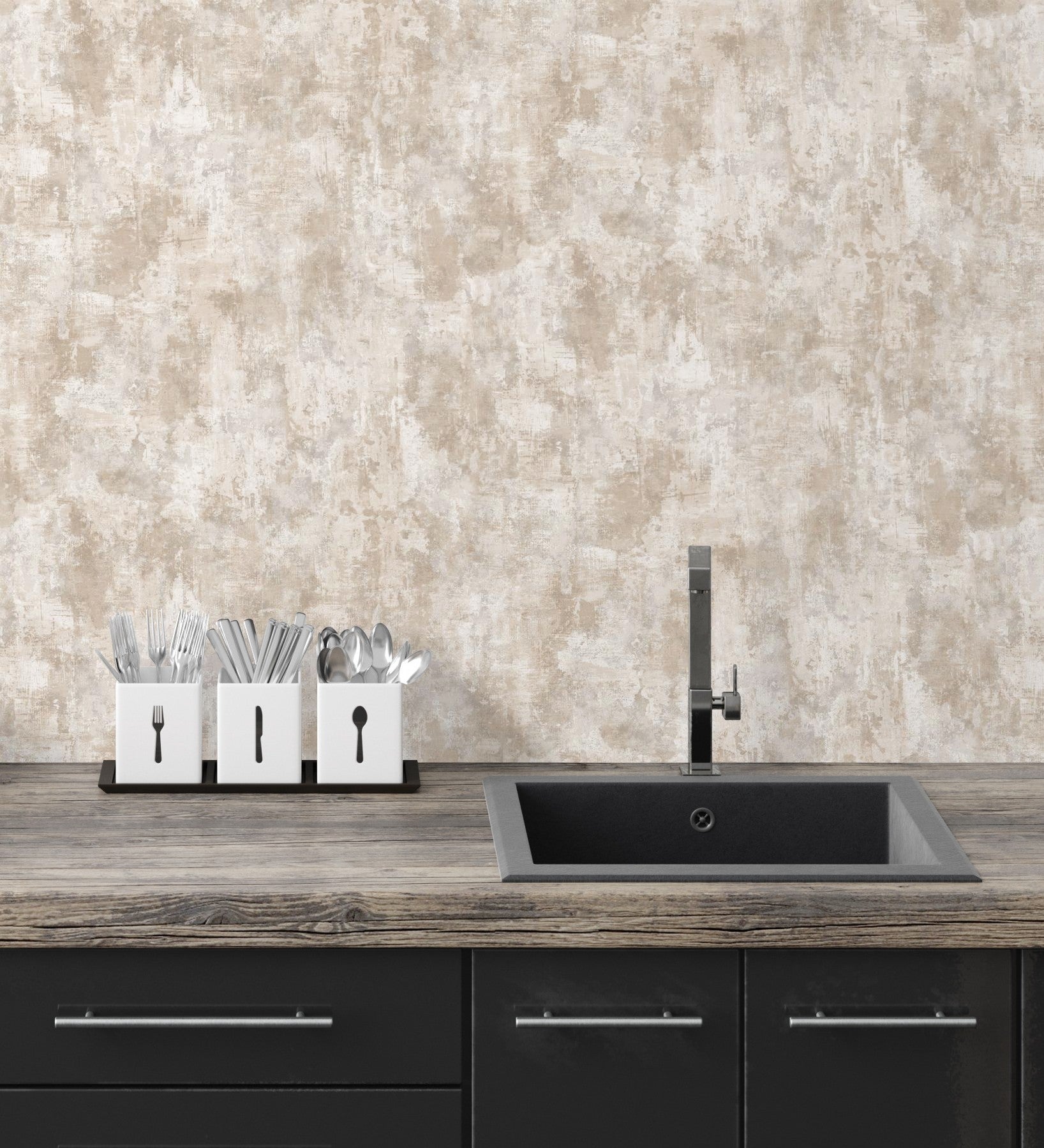 Papier peint stuc effet nacré beige - Velkan 681971 de GAULAN - Rouleaux de 10 m x 0,52 m - 8