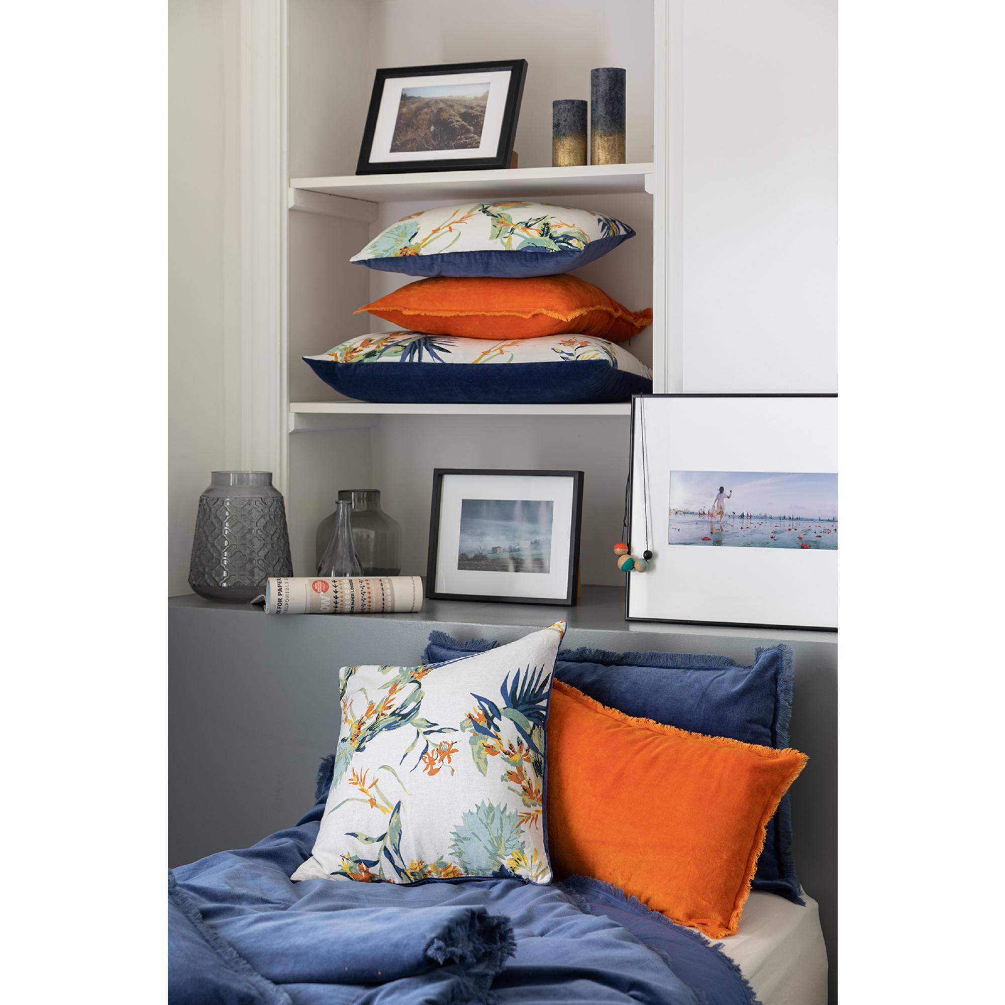 Plaid uni Fara ambre 135 x 200 cm Vivaraise - 2