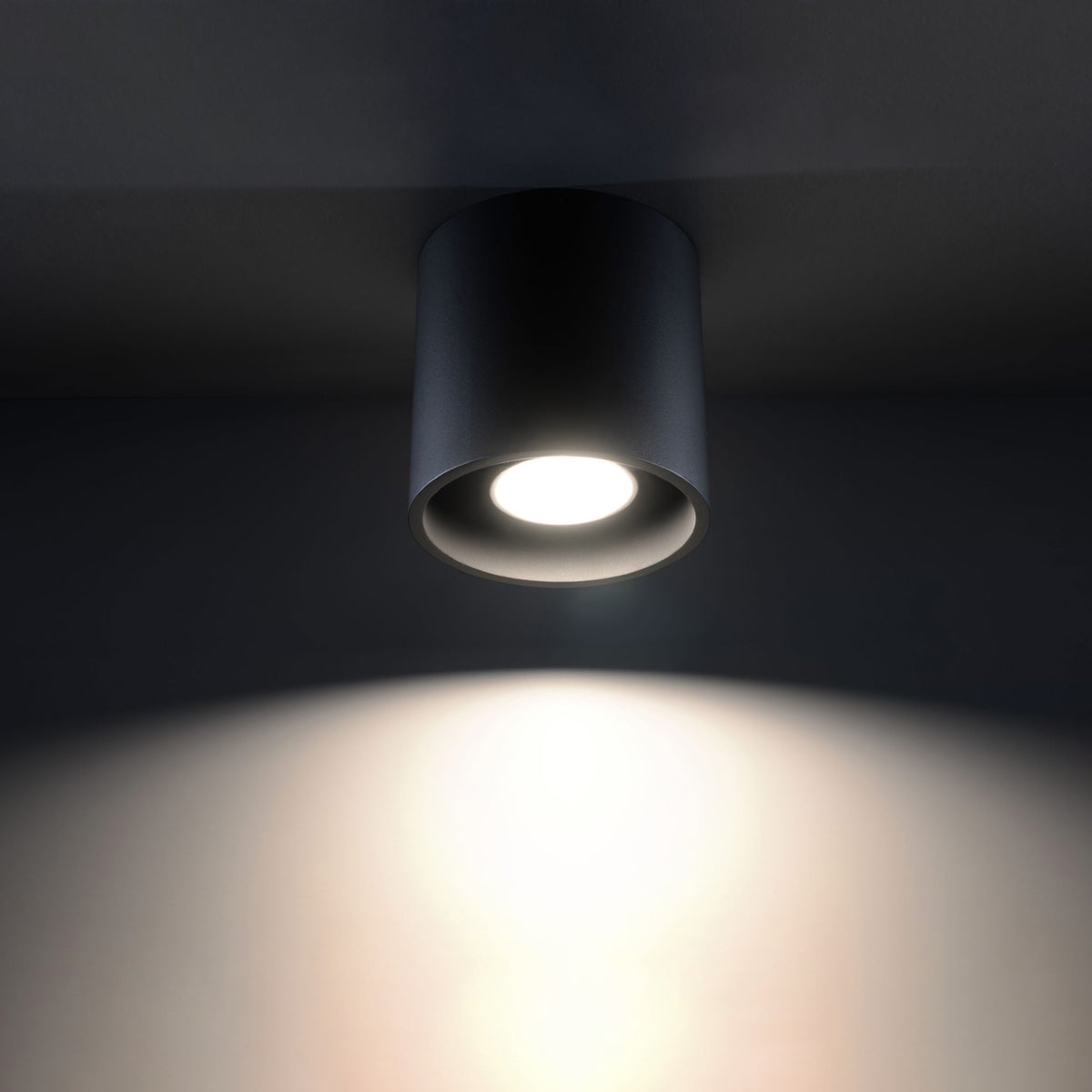 Plafon CELERIS 1 czarny LED 3000K - 10x10x10cm Sollux