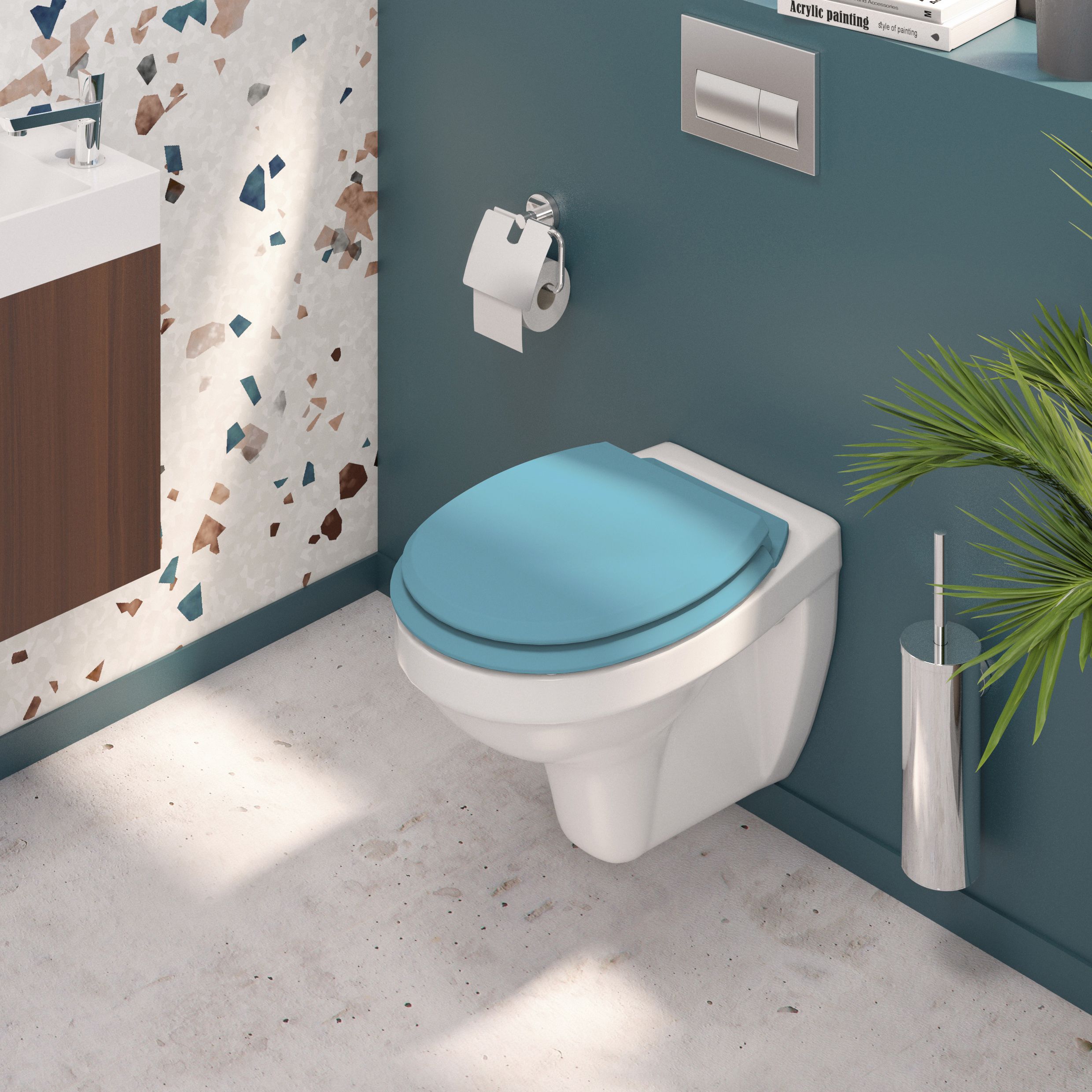 Abattant wc bleu turquoise hotsell