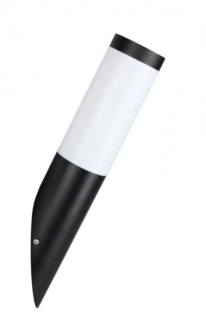 Kinkiet zewnętrzny Inox czarno-bialy 1xE27x40W wym:40x7,5x15cm IP44 SU-MA