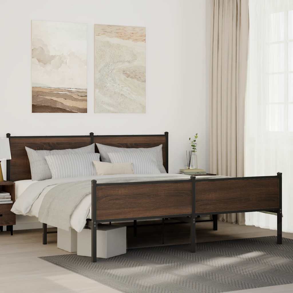 Łóżko Metalowe Czarne Rama łóżka Ze Stelażem Łóżko Do Sypialni Pokoju 180x200 cm