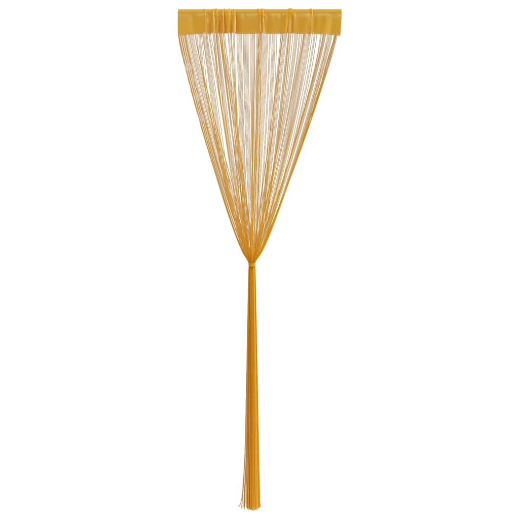 Maison Exclusive - Cortinas de tiras 2 uds doradas 140x250 cm - 5