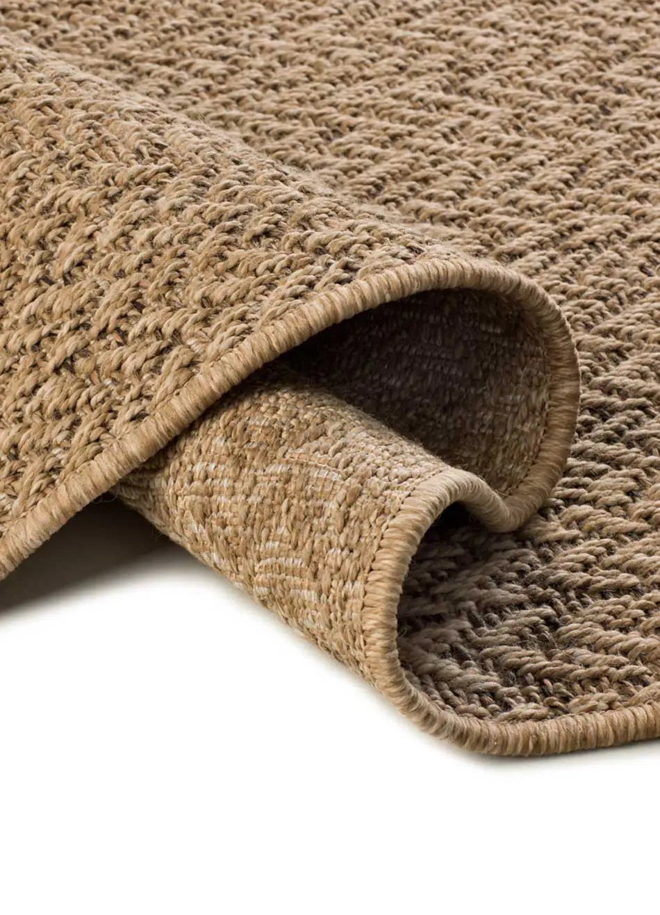 Tapis extérieur naturel rectangulaire l.80 x L.150 cm ACRA géométrique effet jute - ATTICGO - 6
