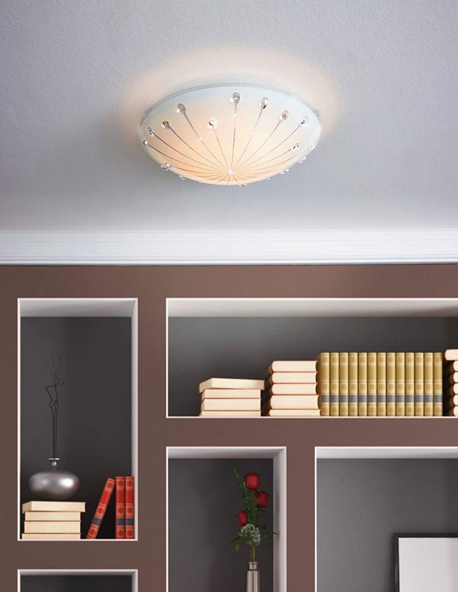 Applique/Plafonnier M1 LED 11W en acier blanc D315mm - 8