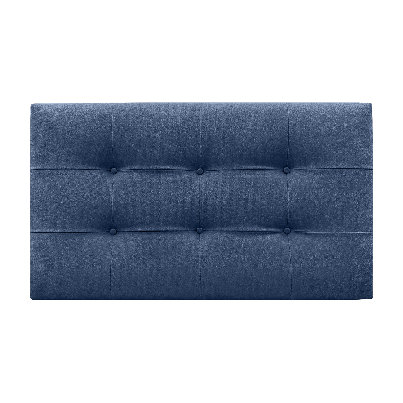 DECORQUALITY Cabecero Cama TEXAS BUTTON DELUXE Cabezal Tapizado en tejido Antimanchas Azul 150*70 CM - 4