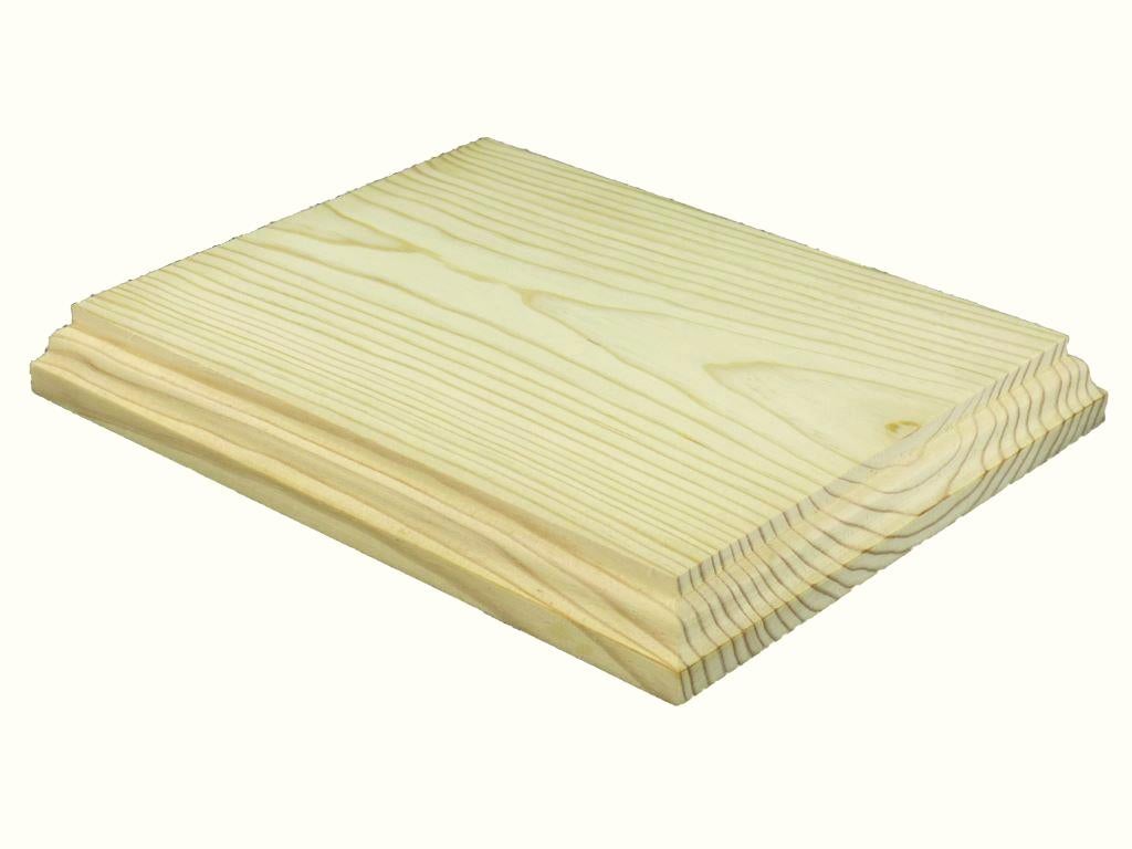 INNSPIRO Peana bois de pin massif ellipse inf. 16x9cm. sup. 14x7cm. alt. 1,5cm. (4050