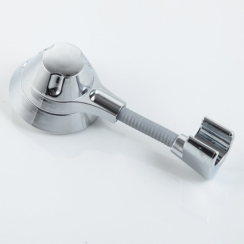 Support de pomme de douche réglable universel multifonctionnel, base de pomme de douche adhésive sans couture pour salle de bain, noir - 4