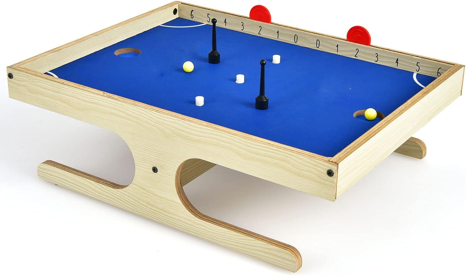 Magnetyczna Gra Towarzyska dla 2 Osób z 2 Uchwytami, 2 Piłkami, Gra Zręcznościowa dla Dzieci, Dorosłych, Rodziny i Imprez, 45 x 33,5 x 14 cm