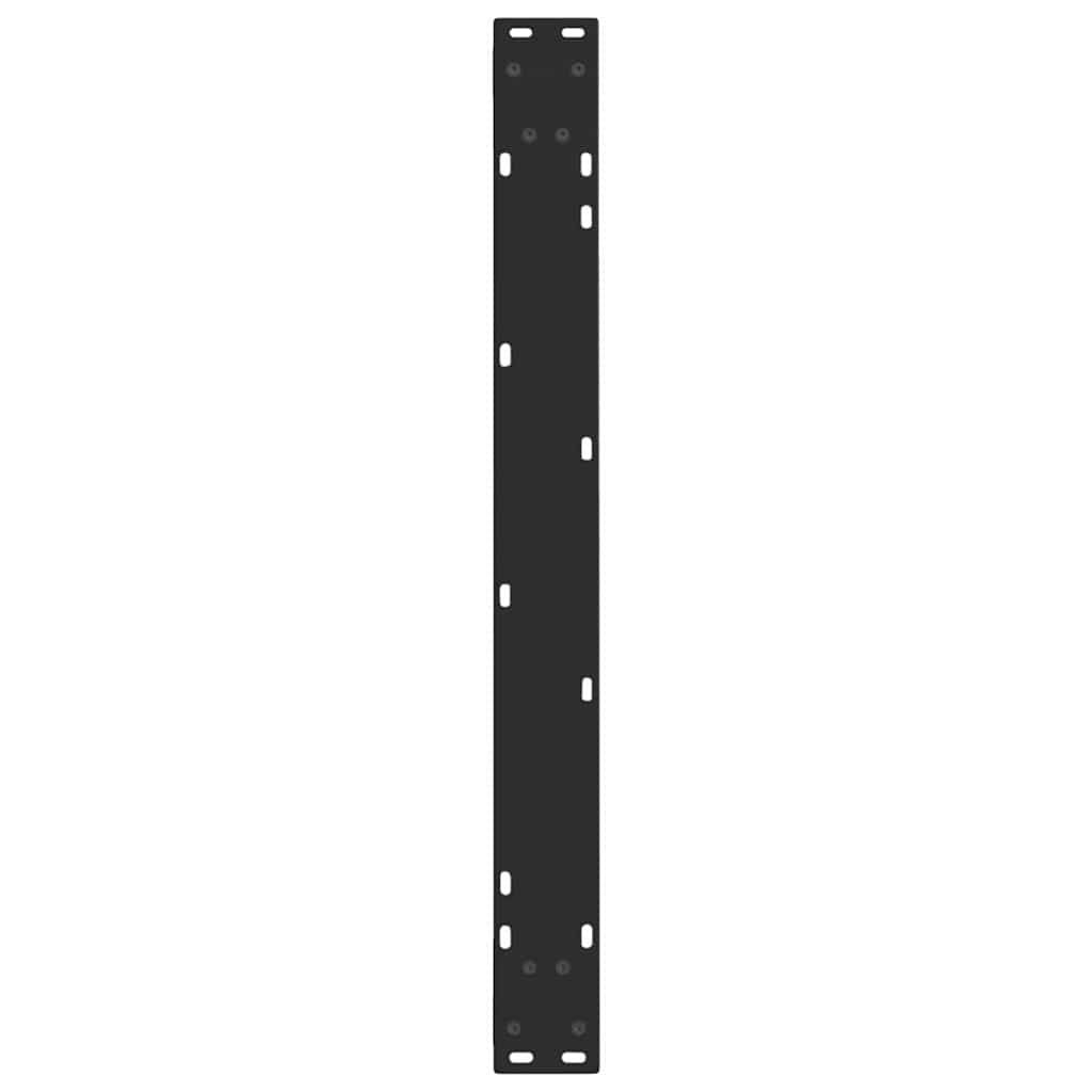 Maison Exclusive - Pieds de table à manger en forme de V 2 pièces Noir 90 x (72-73,3) cm Acier - 7