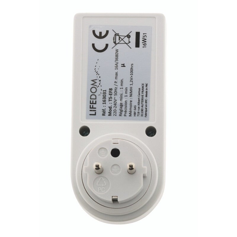 Programmateurs domotique Zenitech PROGRAMMATEUR DIGITAL HEBDOMADAIRE - 2