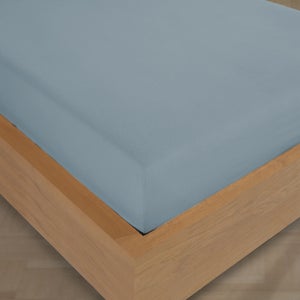 Drap housse flanelle de coton (140 x 190 cm) Théa Camel - Linge de lit