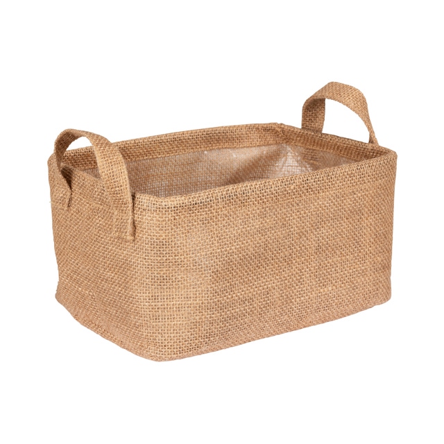 Cestino Portaoggetti In Iuta Juna S Wenko - Organizer Decorativo Per Casa 20x15x15cm