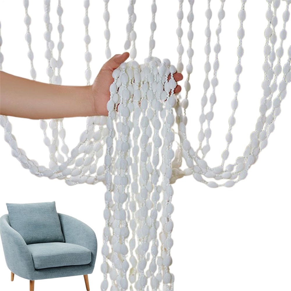 10 Rideaux De Perles Paillettes Argentées - Décoration Porte, Séparateur De Pièce, Fête - 4