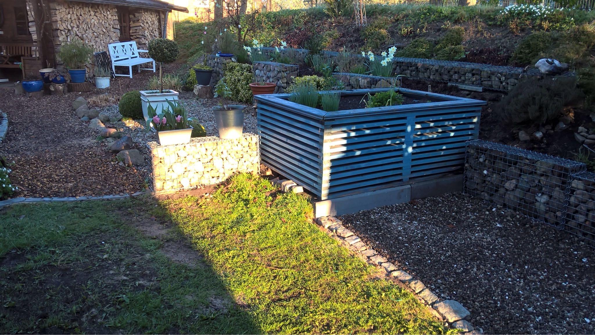 Gabiona - Gavión de acero galvanizado 100x50x20cm (LxAxP), malla 5 x 5cm, Espiral, jaula metálica para muro o jardín - 6