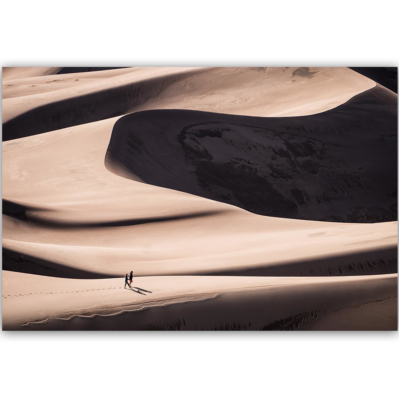 Tableau les gens dans le désert - 120 x 80 cm - 2