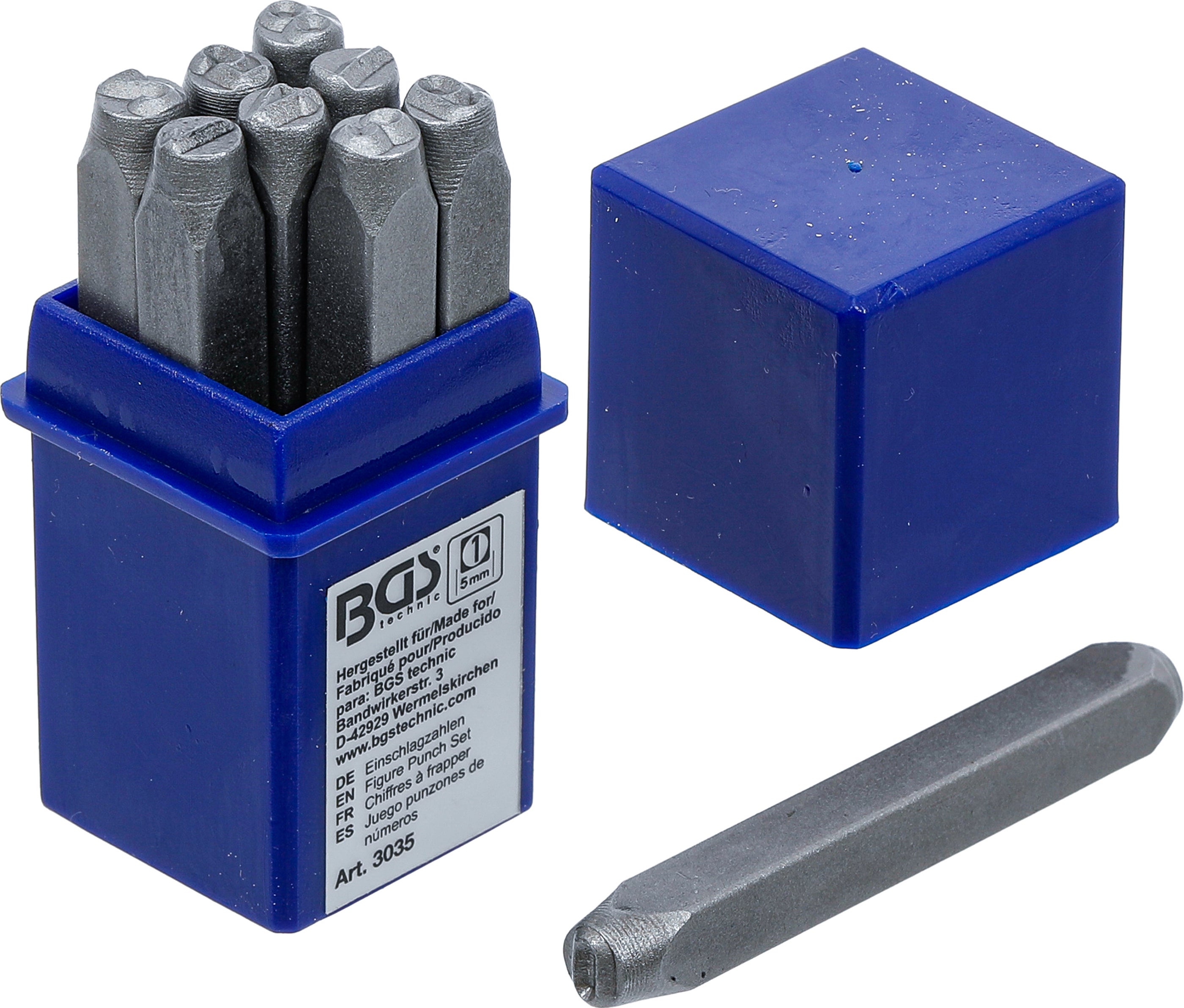 BGS 3035 | Set di punzoni numerici | 5 mm