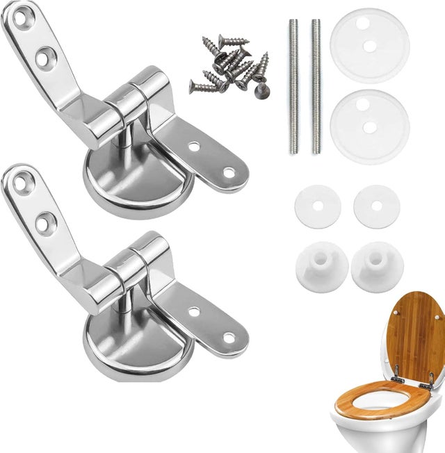 Kit Fixation Abattant WC Universel - 4 Pièces Charnières M6 - EODKSE