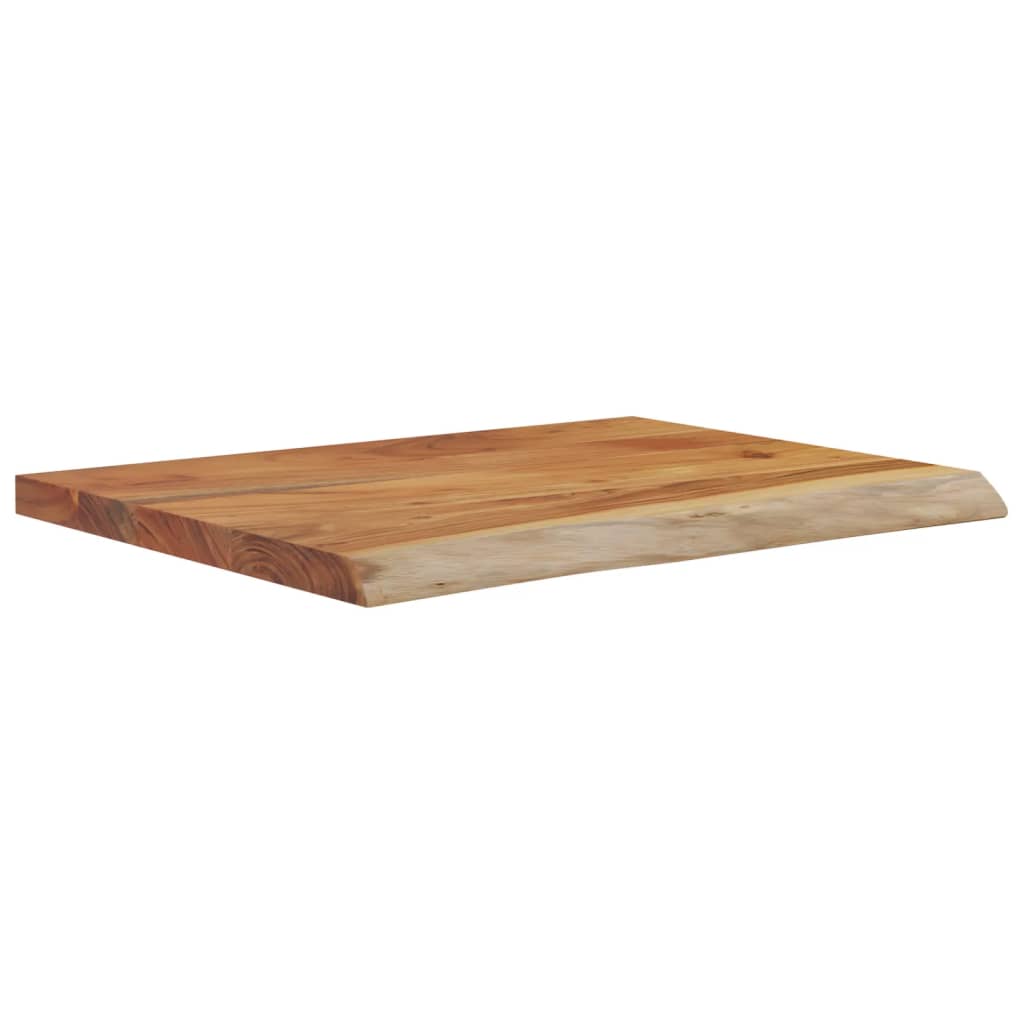 Étagère murale | Étagère flottante | Étagère suspendue rectangulaire massif acacia bordure assortie CFW720673 - 3