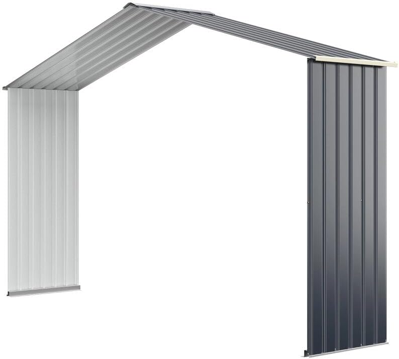 Rozszerzenie do Altanki Ogrodowej Model A (213 x 127 x 195 cm), Średnica 213 x 64 x 195 cm, Maksymalnie Dwa Rozszerzenia, Kolor Szary