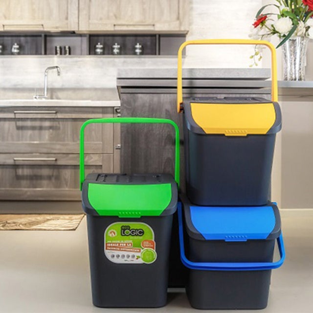 Contenitore differenziata, ecologic verde 35 l, vetro