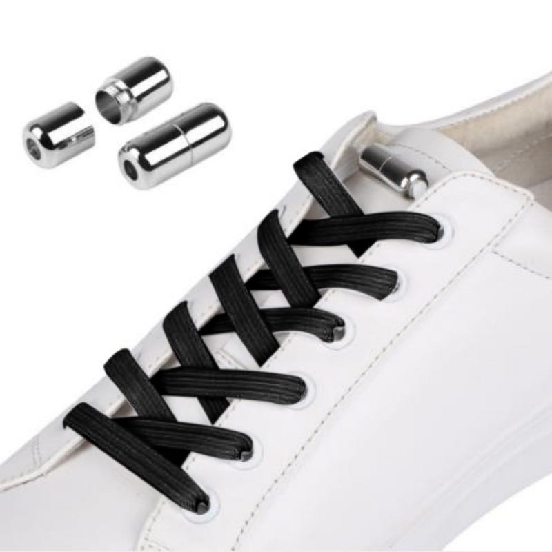 Lacci elastici senza cravatta con chiusura paio Black Leroy Merlin