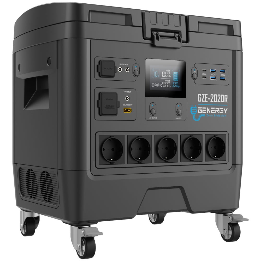 Central eléctrica Genergy GZE-2020R + 1 bateria, 1953WH/2000W - 4