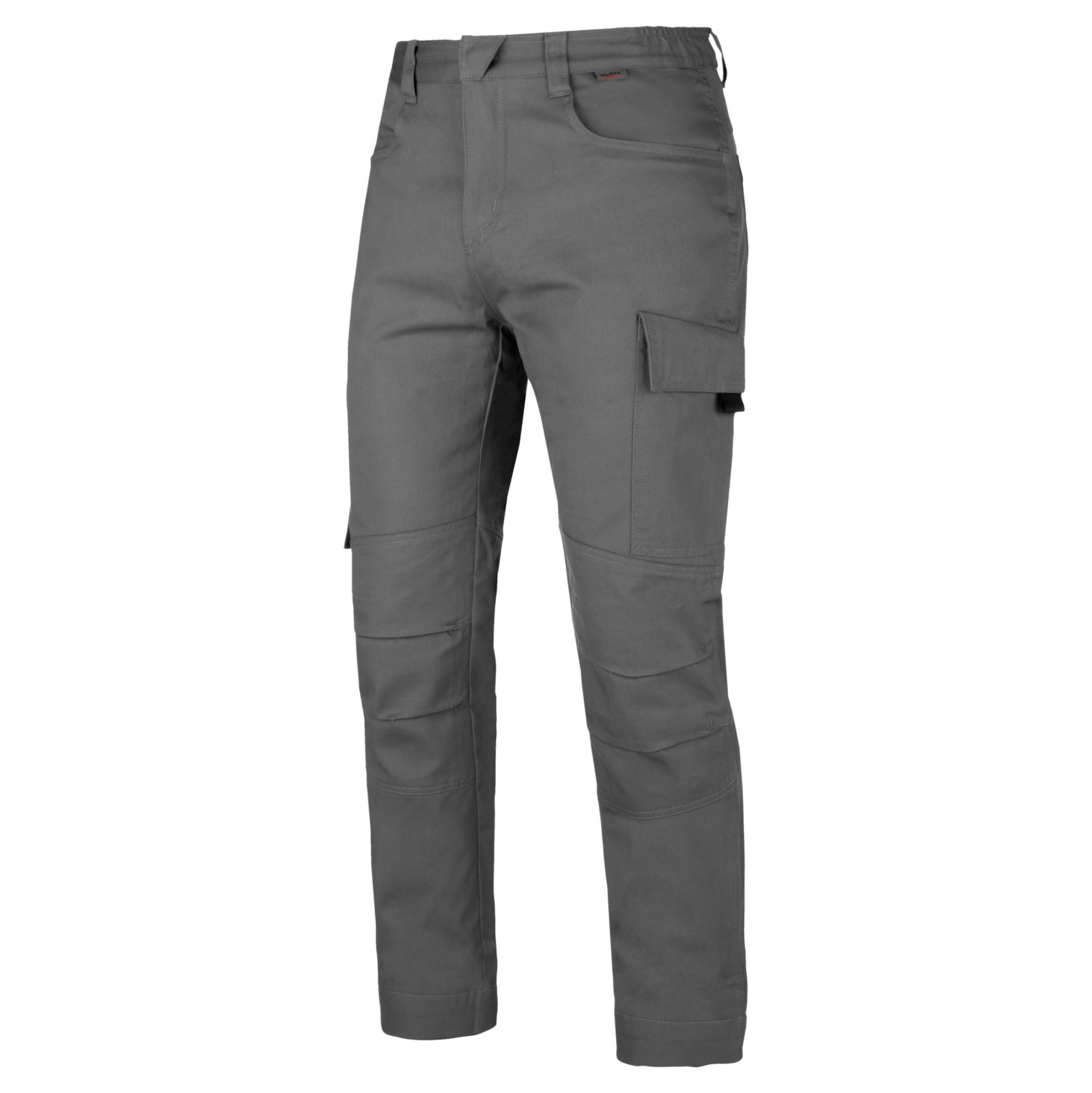 Bitco Pantalon De Travail Extensible Garonne Gris/Noir - Imperméable Huile & Eau, Renforts Cordura