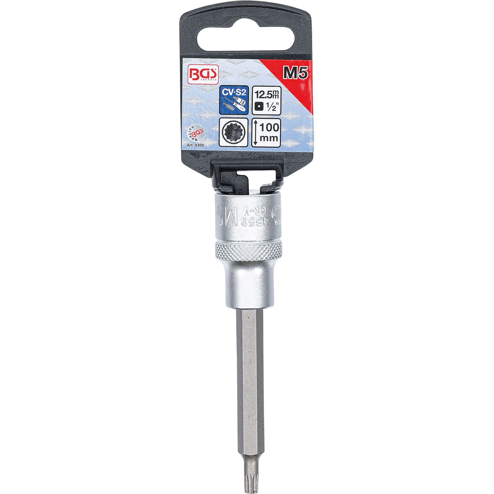 BGS Douille à embouts | longueur 100 mm | 12,5 mm (1/2