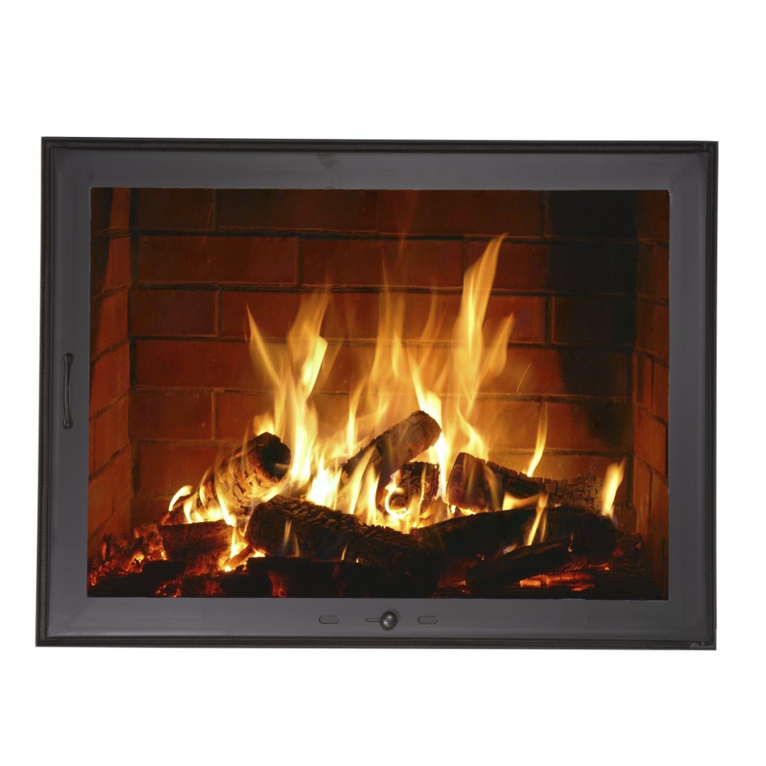 Puerta de para chimenea sin obras 6F-R 80x60 Tirador a la