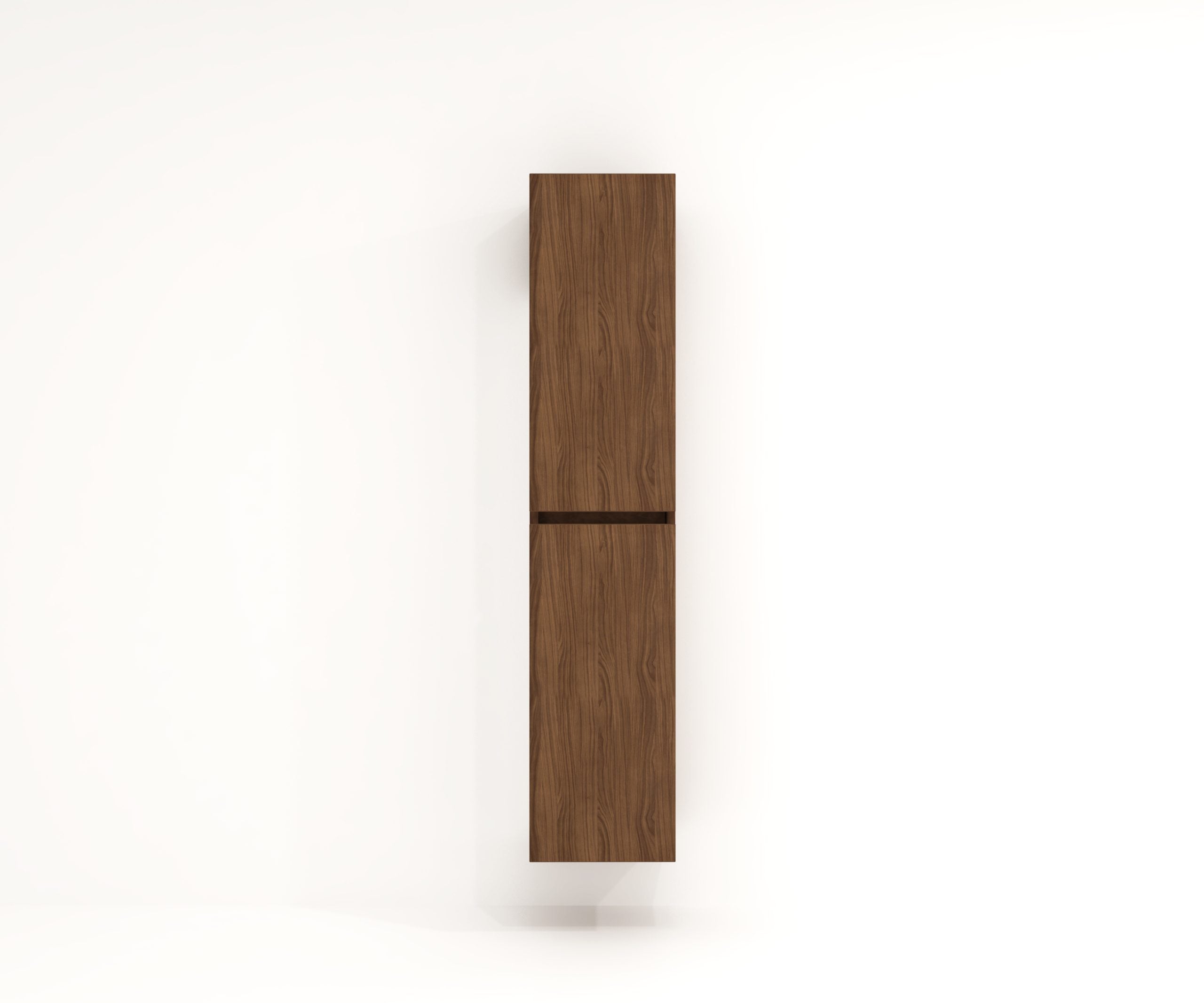 Meuble de rangement de salle de bain Avantarea, complément SANCY, colonne en noyer, 36x165x30cm - 2