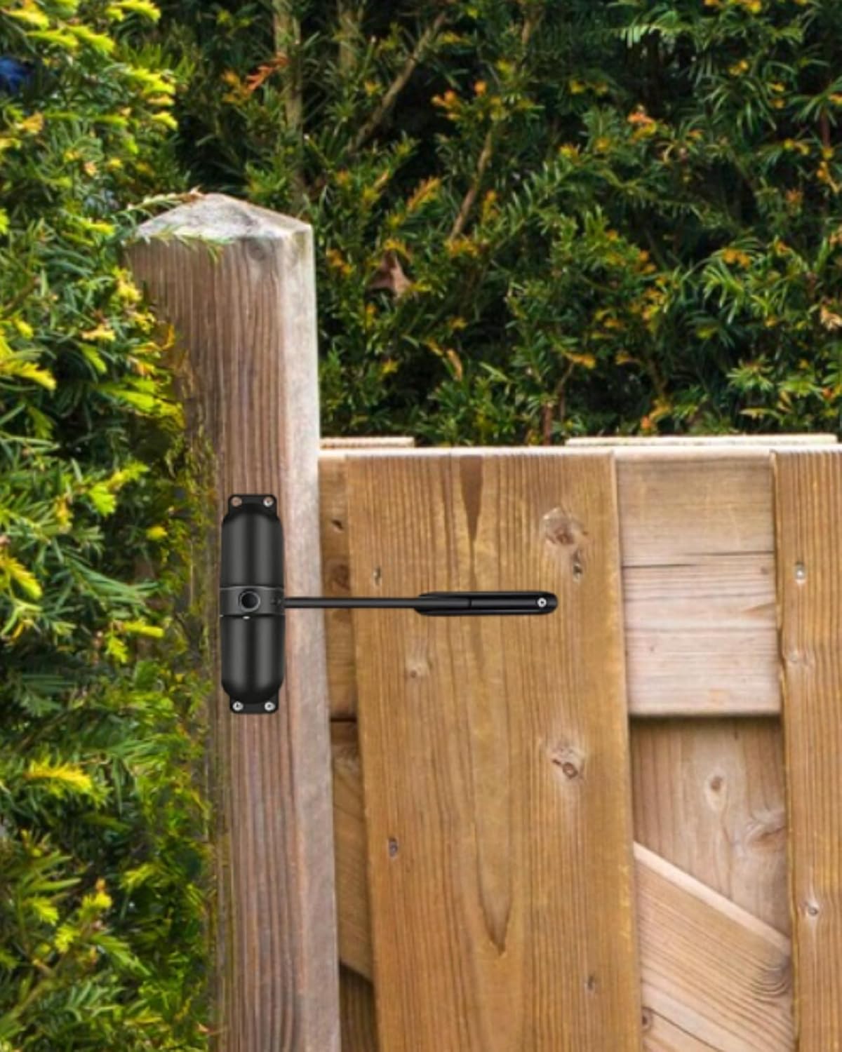 Ferme-porte à ressort en acier massif. Ressort de tension noir pour une utilisation intérieure et extérieure. Fermeture automatique de la porte. Insta - 6
