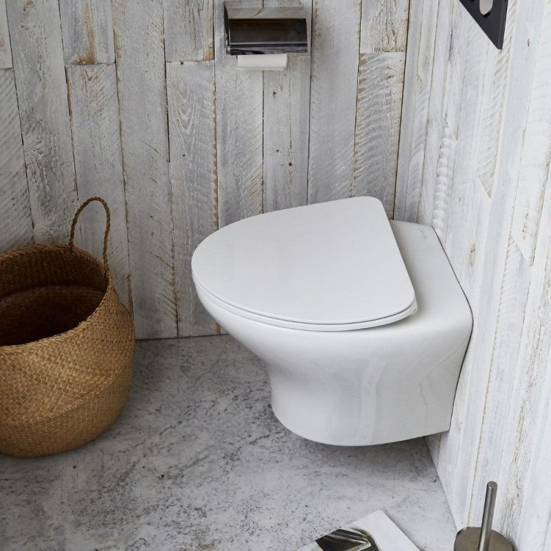 Cuvette WC suspendu sans bride JACOB DELAFON Nouvelle Vague avec abattant frein de chute extra-plat déclipsable - 5