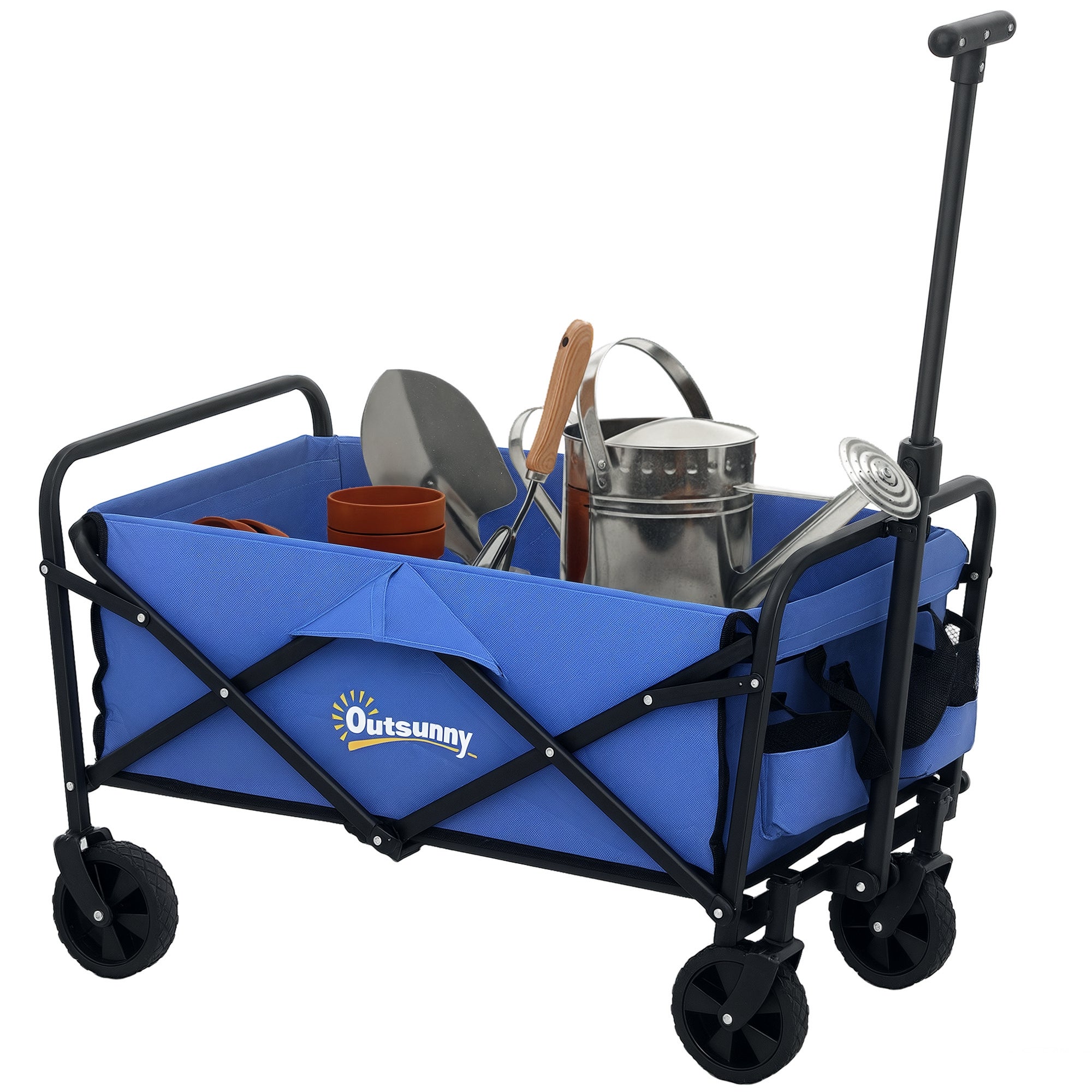 FABLEKIDS Chariot pliable LEO X4 Plus avec toit Chariot de transport pliable Noir | Leroy Merlin