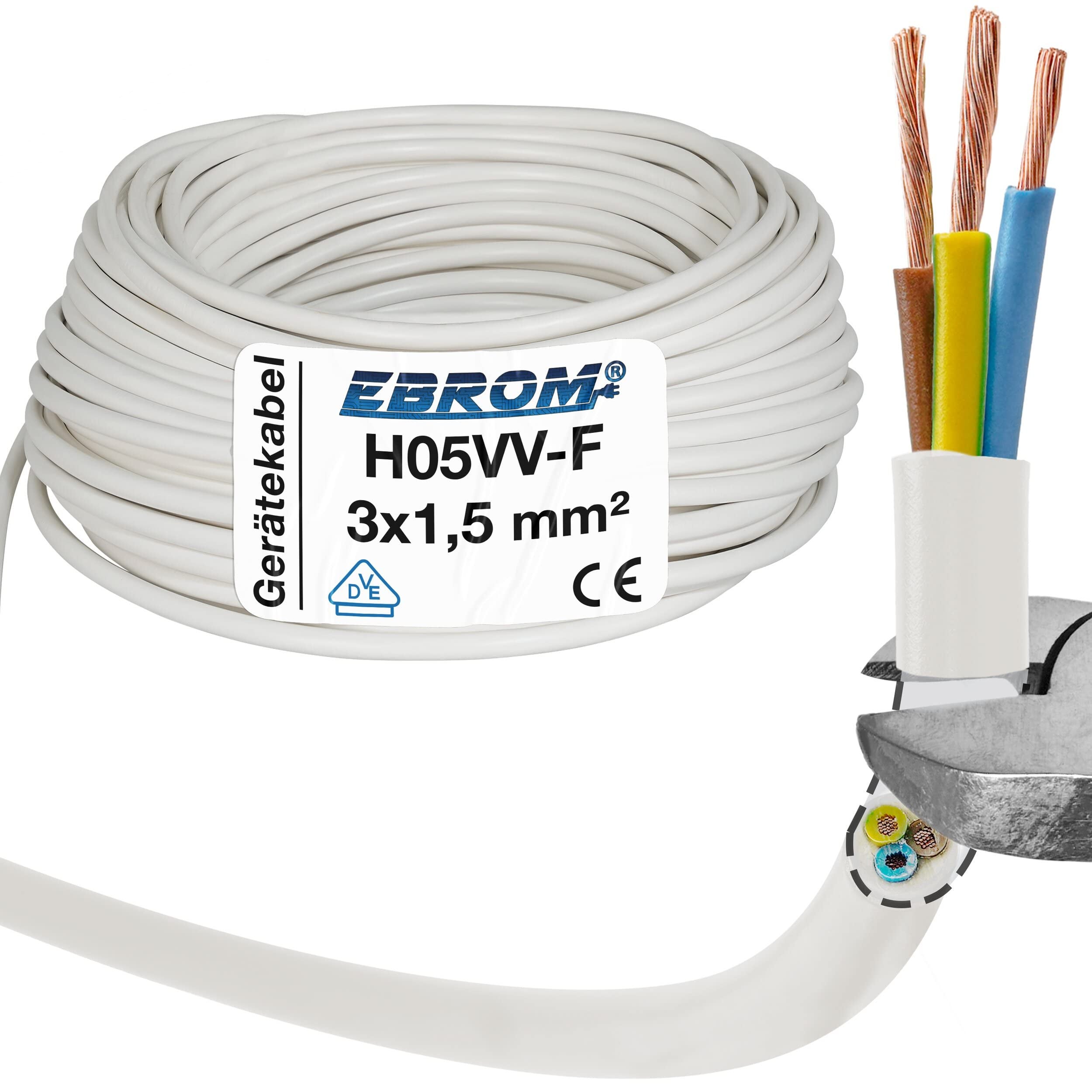 Cavo Elettrico Auto FLRY-B 10m 0,5 Mm² Bianco - Qualità Industriale Made In Germany - 2