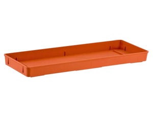 Soucoupe Pour Plantes EURO 3 PLAST Medea - 40 Cm De Diamètre, Couleur Terre Cuite, Polypropylène Incassable