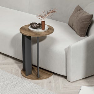 1 Tavolino stretto con cassetti in tessuto, comodino sottile per camera da letto, piccoli spazi, divano | Leroy Merlin