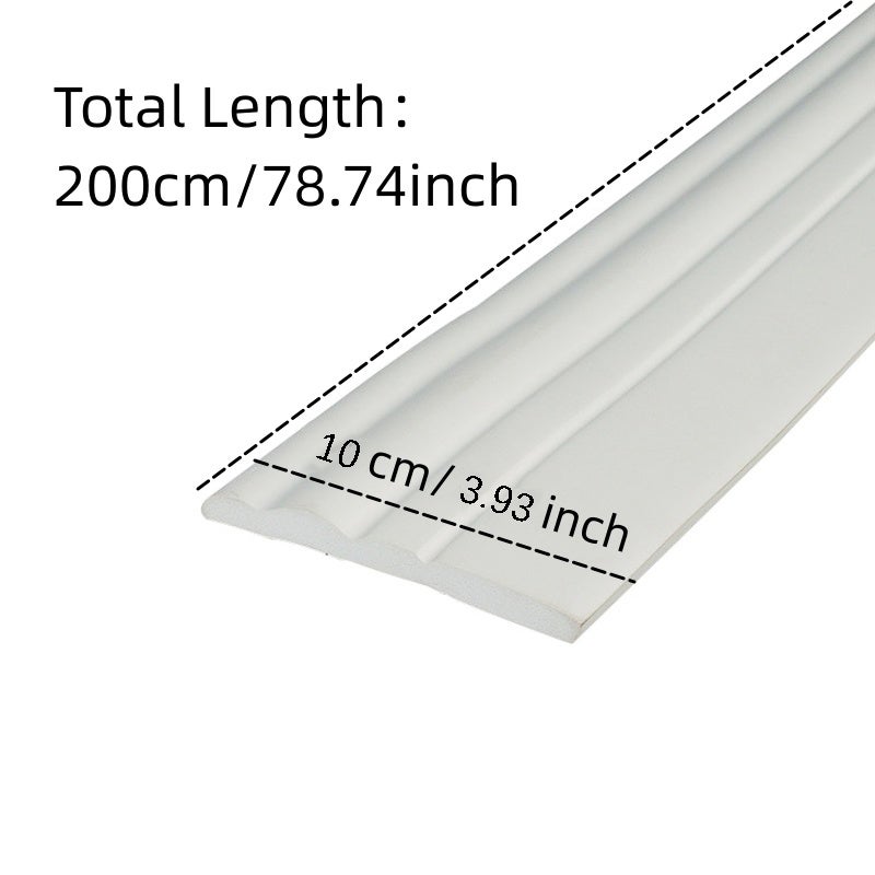 Plinthe autocollante moderne, décoration murale pour la maison, réutilisable, imperméable, adaptée au salon, à la cuisine, beige (10 cm x 2 m) - 7