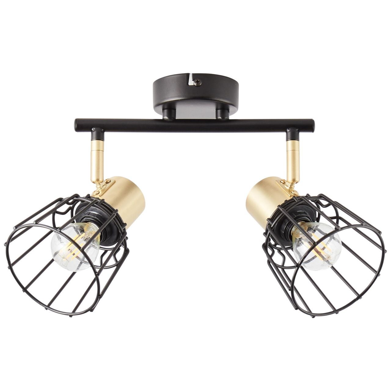 BRILLIANT Lampa sufitowa Prentiss 3-płomienna czarny matowy | 3x QT14, G9, 3W, odpowiednia do lamp z trzpieniem (brak w zestawie) - 2