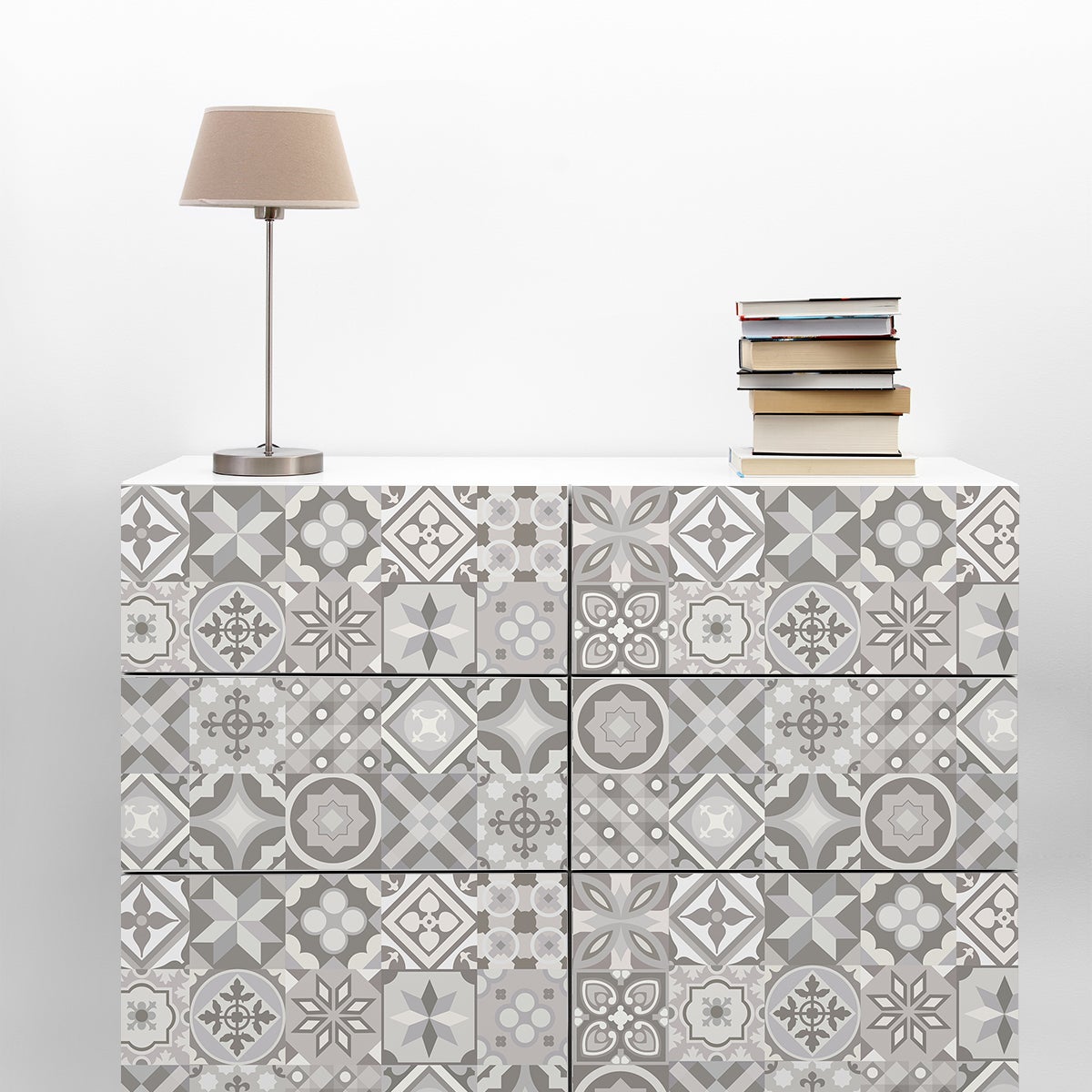 24 adesivi mobili piastrelle di cemento authentiques dania - Sticker adesivo - adesivi murali - 24stickers20x20cm - 3