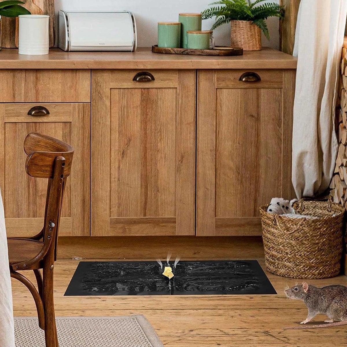 10 Peças Armadilha Adesiva para Camundongos, Armadilha Antiderrapante para Ratos e Cobras, Ecológica, Para Casa, Escritório, Restaurante - 5
