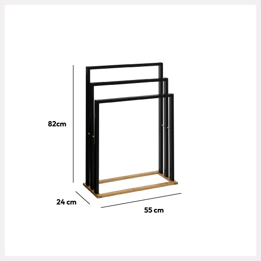 Porte-serviettes sur pieds 