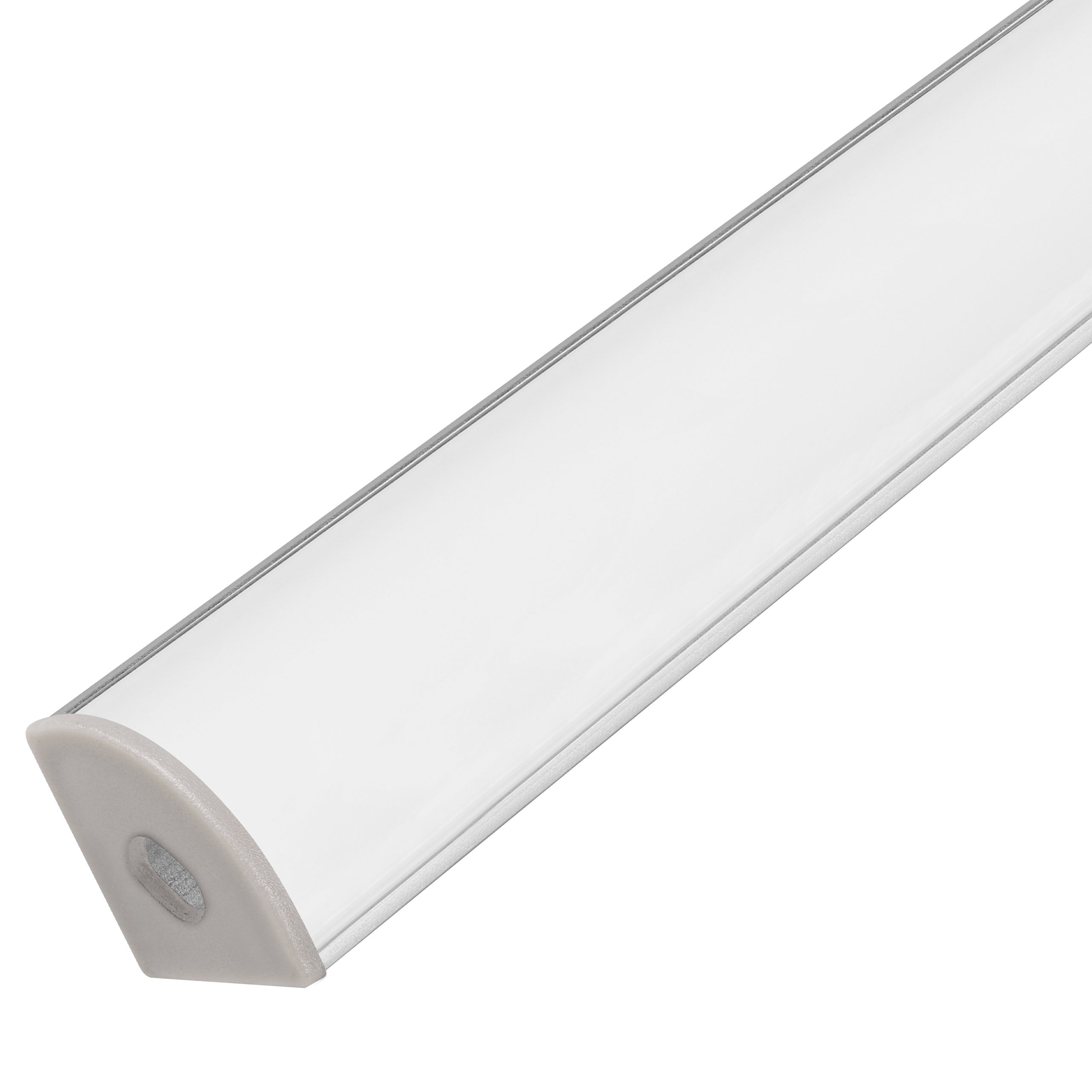 Profil do taśm LED 1m 16x16mm kątowy aluminiowy anodowany z mlecznym kloszem MasterLED