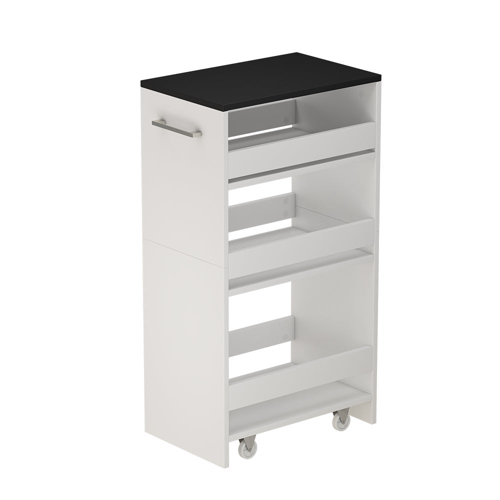 Vicco Pojemnik na rolkach Rivo, Biały/antracyt, 30 x 84.8 cm