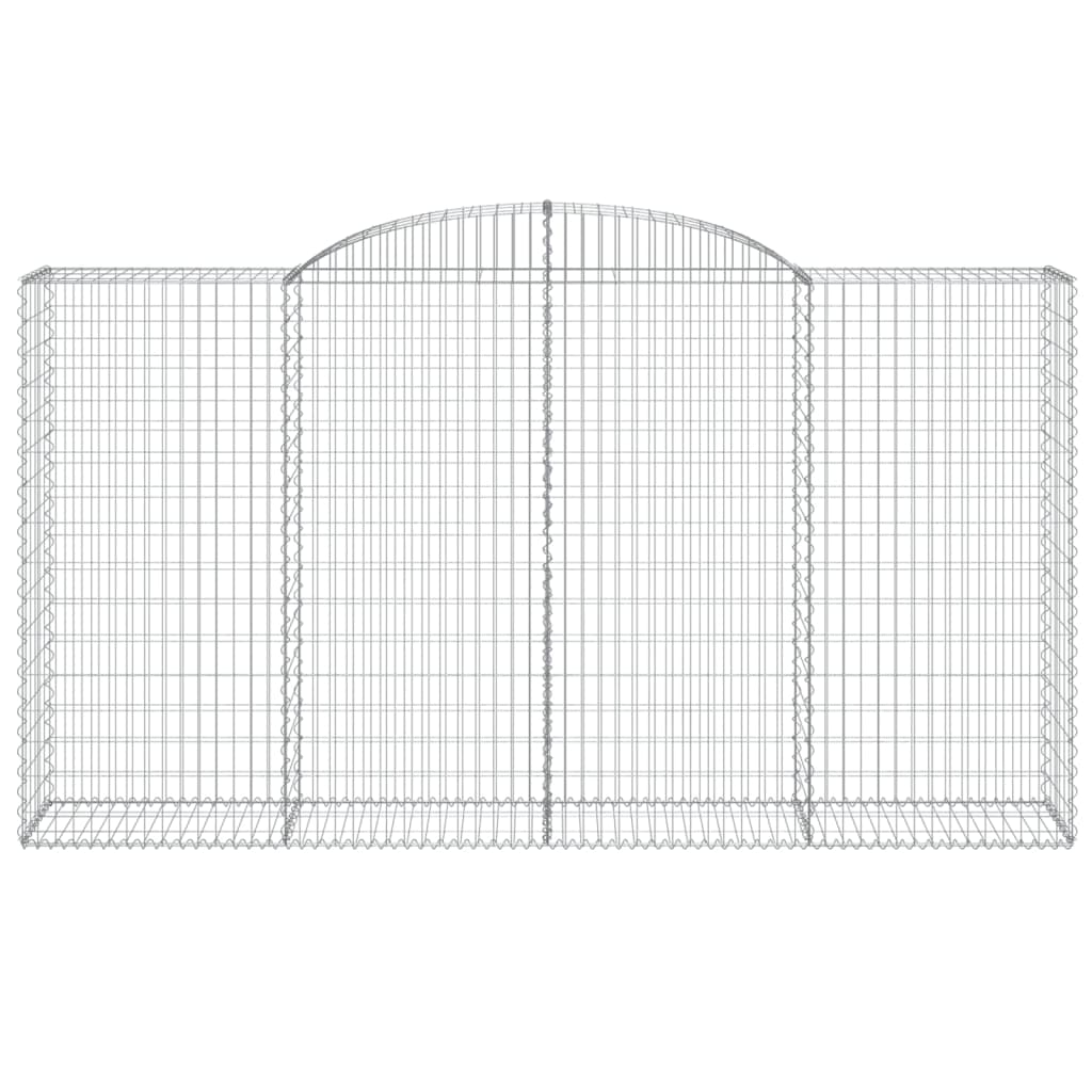 Maison Exclusive - Cesti Gabbioni ad Arco 12 pz 300x50x160/180 cm Ferro Zincato - 4