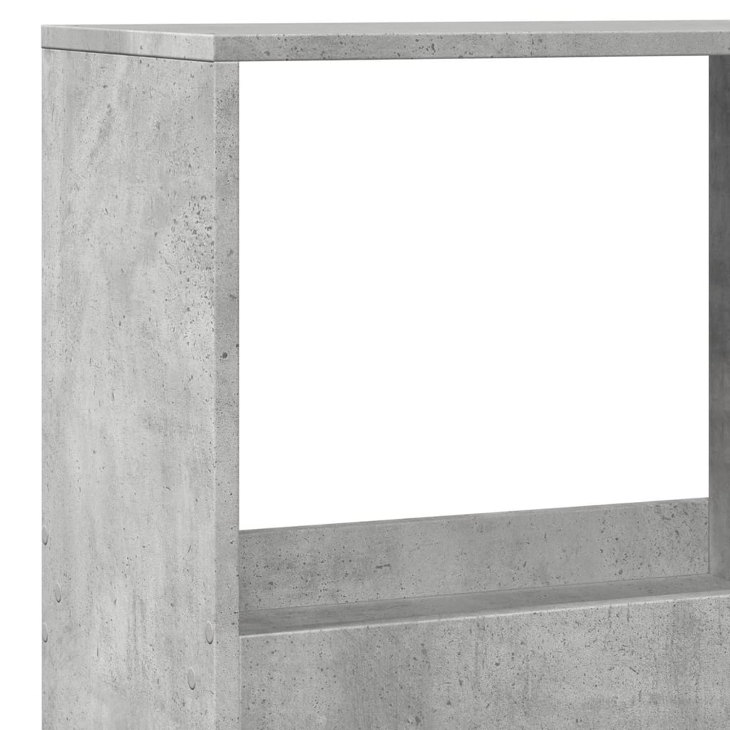 Estantería Librería，Armario de libros madera de ingeniería gris hormigón 100x33x175 cm CFW597363 - 7