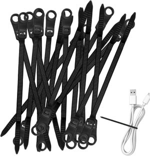 100 Fascette Con Foro Per Vite In Nylon Nero – Lunghezza 19,8 Cm, Multiuso Per Cavi E Tubi, Autobloccanti, Resistenti All’usura E Ignifughe, Per Uso Interno Ed Esterno