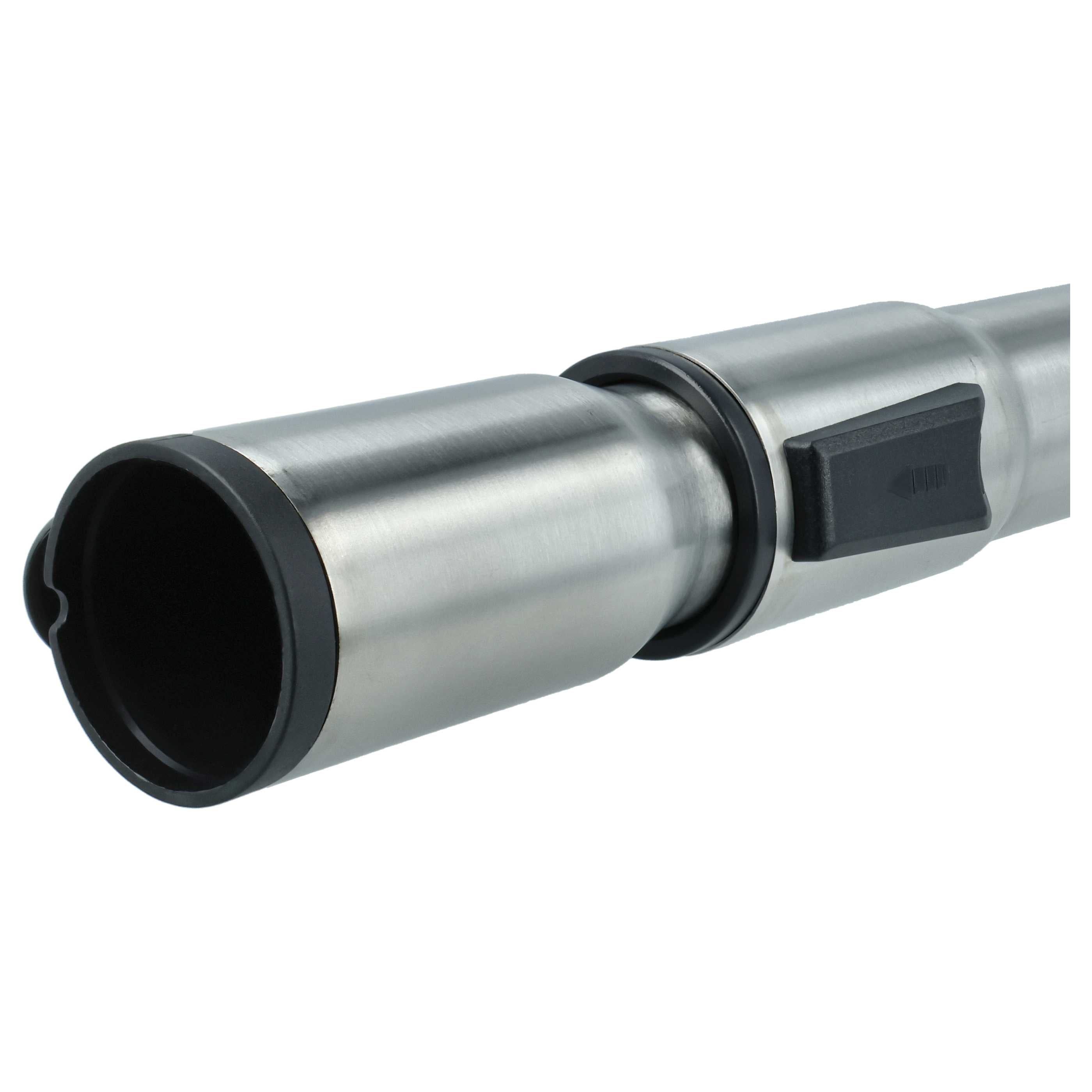 vhbw Tube d'aspirateur compatible avec Miele S360, S372, S 348 I, S370, S371, S348 I-2 aspirateur - raccord 35 mm, 60 - 100 cm, noir / argenté - 5