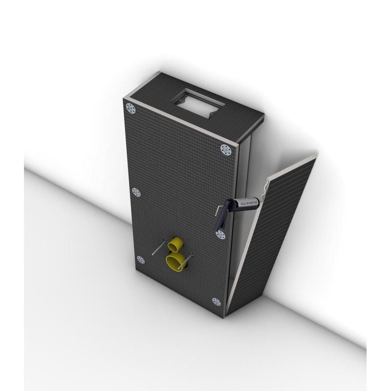 Grohe Pack WC bâti autoportant + WC sans bride SAT + Abattant softclose + Plaque chrome mat + Set habillage - 3